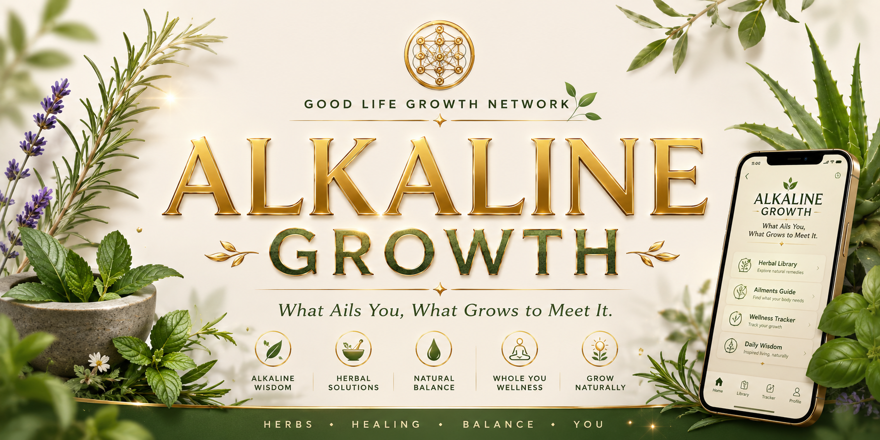 Alkaline Growth, What Ails You, What Grows to Meet It